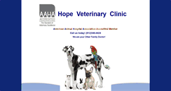 Desktop Screenshot of hopevetclinic.com